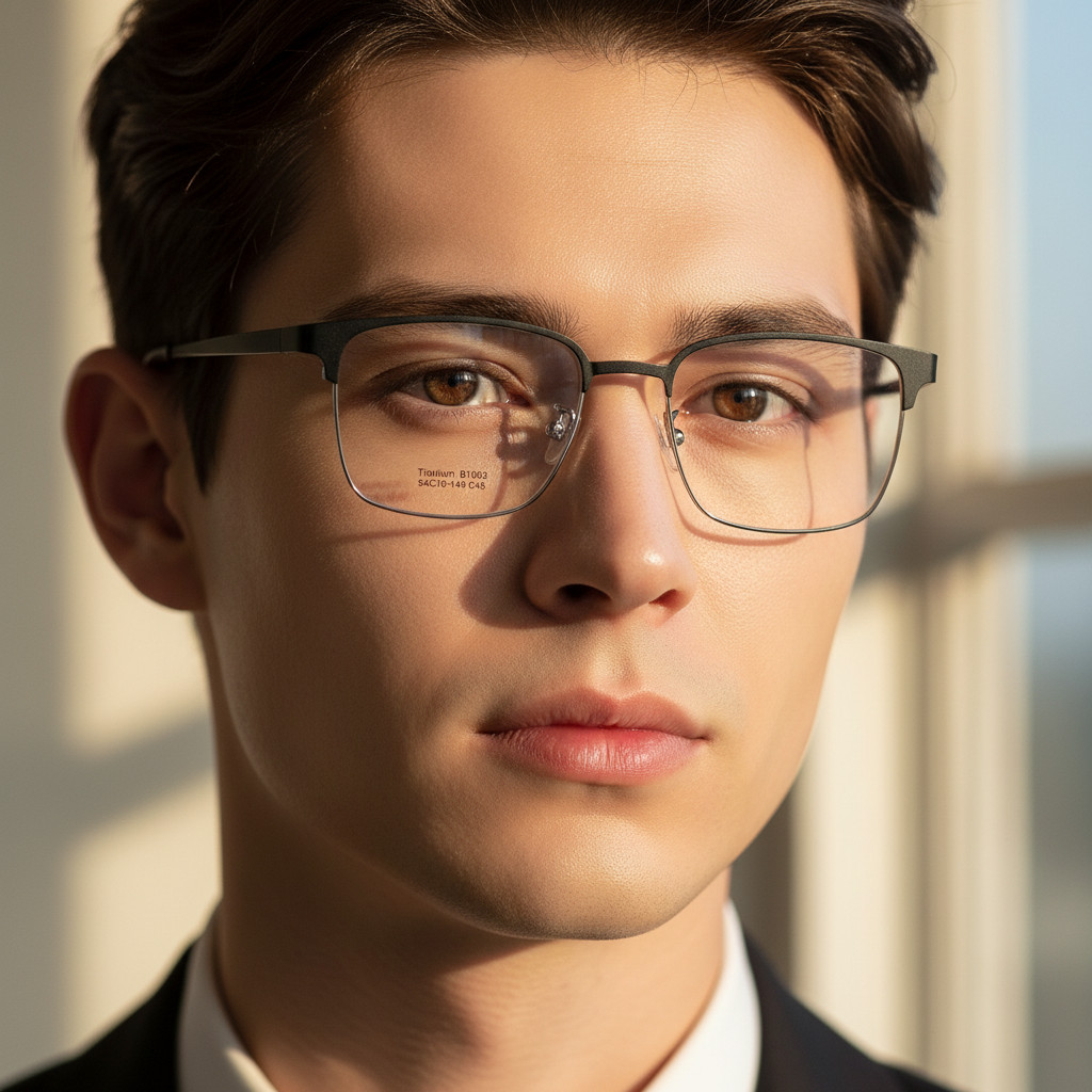 Stainless Steel Front + Titanium Temples 不鏽鋼前圈&鈦鏡腿